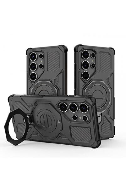 Samsung Θήκη για Galaxy S25 Ultra S938, Techsuit, Carbon Shield Pro, Μαύρη