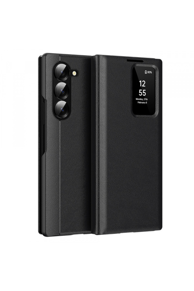 Samsung Husa pentru Galaxy Z Fold6 F956, Techsuit, SmartView, Neagra