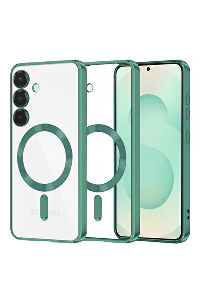 Samsung Husa MagSafe pentru Galaxy S25+ S936, Techsuit, Luxury Crystal, Verde...