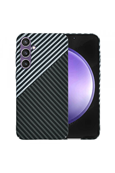 Samsung Husa pentru Galaxy S23 FE S711, Techsuit, Carbonite FiberShell, Neagr...