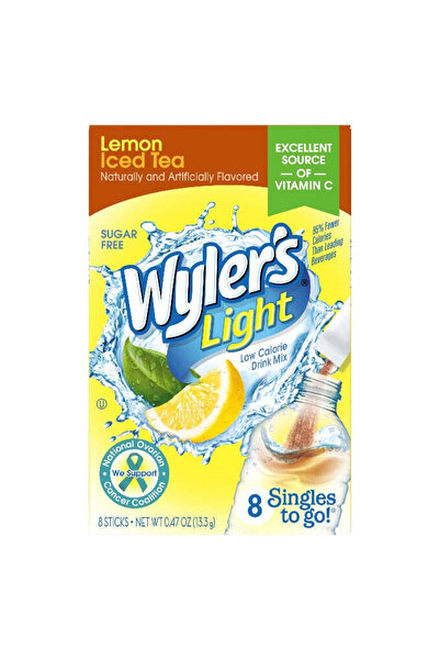 Wylers Light عصير وايلر خالي من السكر نكهة الشاي مع الليمون
