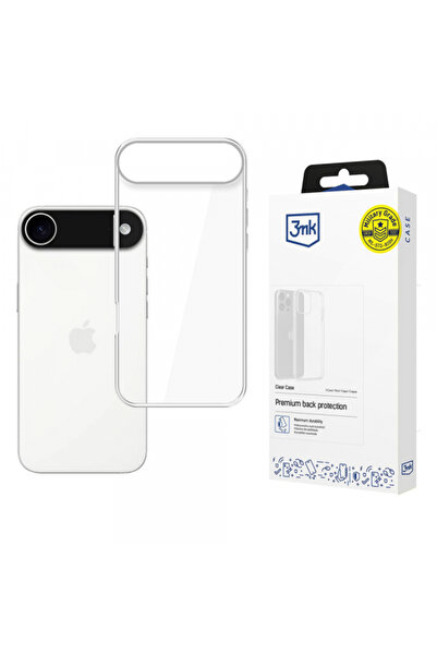 Apple Калъф за iPhone 17 Air, 3MK, Прозрачен, Сребрист