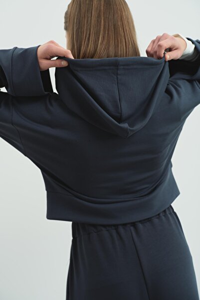 C&City Pure Touch με κουκούλα Καπνιστό με ιδρώτα