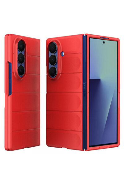 Samsung Case for Galaxy Z Fold7 F966, Techsuit, Magic Shield, Red