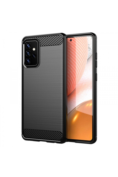 Samsung Θήκη για Galaxy A72 A725 / A72 5G A726, Techsuit, Carbon, Μαύρη