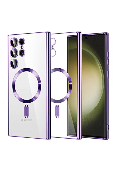 Samsung Husa MagSafe pentru Galaxy S23 Ultra S918, Techsuit, Luxury Crystal, ...