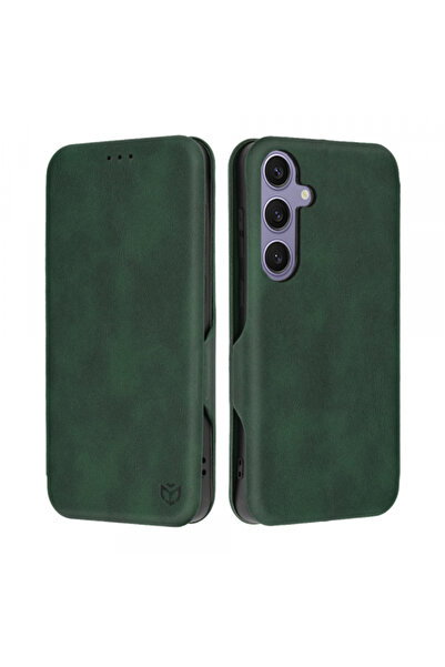 Samsung Case for Galaxy S24+ S926, Techsuit, Safe Wallet Plus, Green
