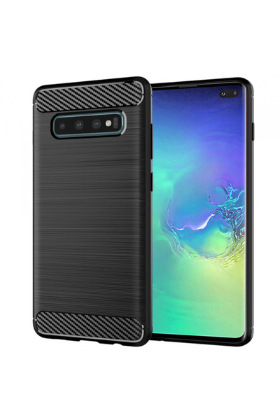 Samsung Θήκη για το Galaxy S10+ G975, Techsuit, Carbon, Μαύρη