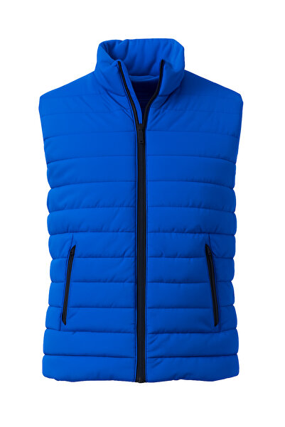 Gameyal Men's Quilted Lined Double Pocket Puffer Vest