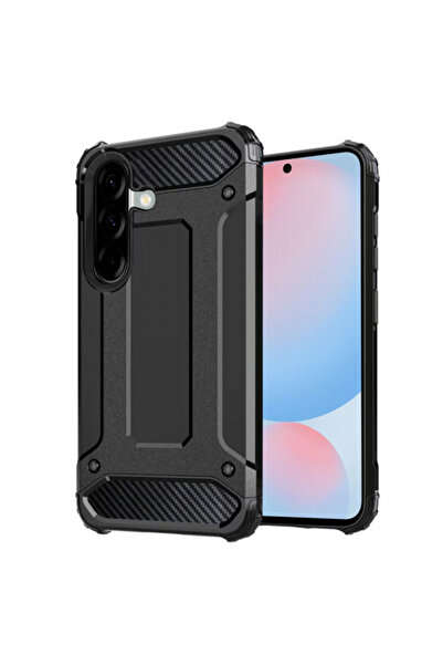 Samsung Θήκη για Galaxy A56 A566, Techsuit, Υβριδική Θωράκιση, Μαύρη