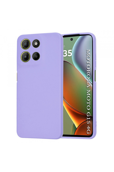 Motorola Калъф за Moto G15 / G15 Power, Techsuit, SoftFlex, Светло лилав