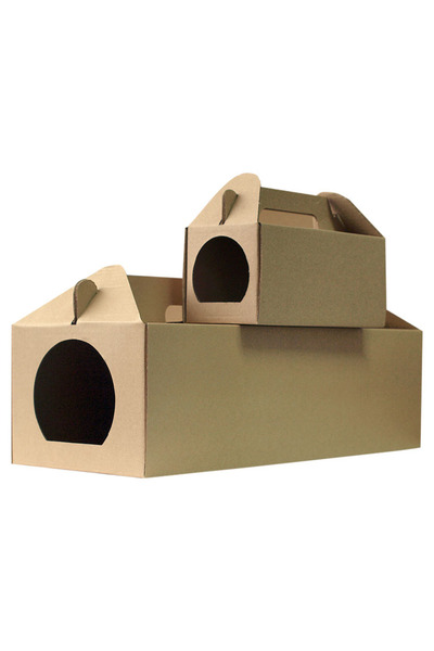 Pest x Defend Big Bait Station – Cutie mare de carton pentru capcane de rozătoare pentru șobolani, 280x160x90 mm, ușor de asamblat