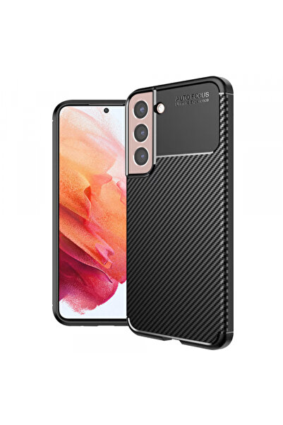 Samsung Husa pentru Galaxy S21 5G G991, Techsuit, CarbonFiber, Neagra