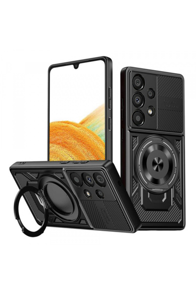 Samsung Θήκη για Galaxy A33 5G A336, Techsuit, RuggedCam, Μαύρη