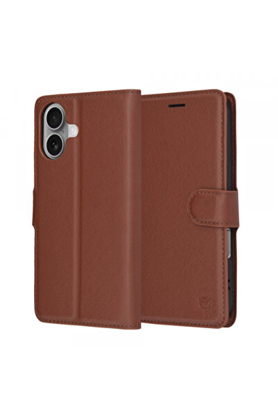 Apple Husa pentru iPhone 17, Techsuit, Leather Folio, Maro