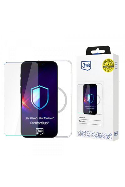 Apple Husa MagSafe pentru iPhone 16 Pro Max, 3MK, ComfortDuo, Transparenta