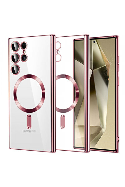 Samsung Θήκη MagSafe για Galaxy S24 Ultra S928, Techsuit, Πολυτελές Κρύσταλλο...
