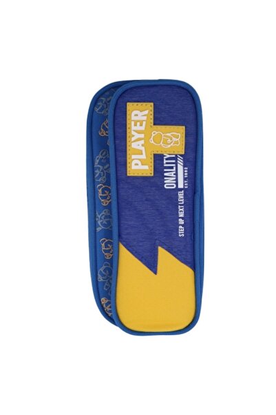 OEM Pencil case for boys, Player, 2 compartments, model 7255 (blue)