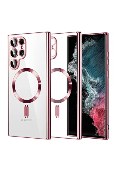 Samsung Husa MagSafe pentru Galaxy S22 Ultra 5G S908, Techsuit, Luxury Crysta...