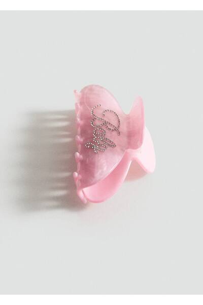 MANGO Woman İnci görünümlü kristal saç tokası