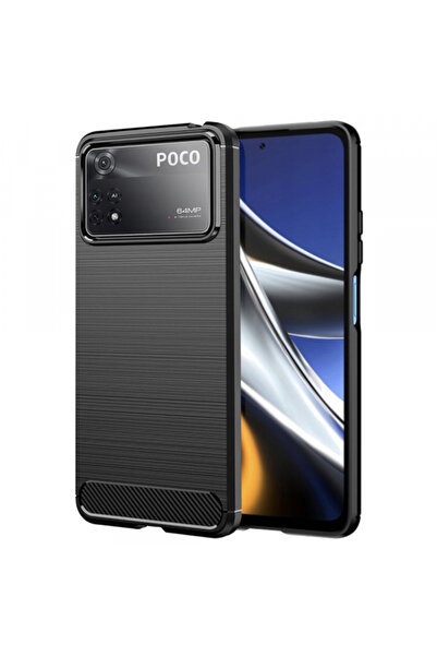 Xiaomi Husa pentru Poco X4 Pro 5G, Techsuit, Carbon, Neagra
