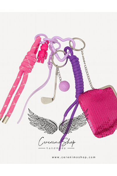 Cerenimo Shop سلسلة مفاتيح متعددة الاستخدامات على شكل حقيبة