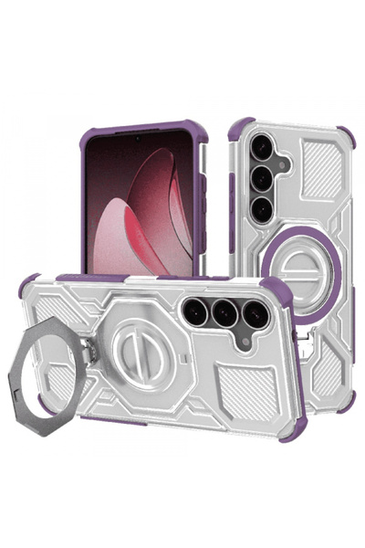 Samsung Husa pentru Galaxy S25 S931, Techsuit, Carbon Shield Pro, Mov