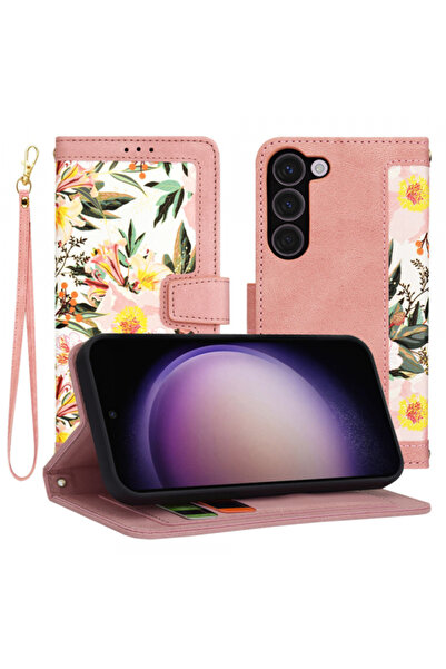 Samsung Husa pentru Galaxy S23 S911, Techsuit, FlipCraft, Roz