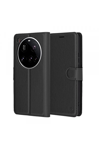 Xiaomi Husa pentru 15 Ultra, Techsuit, Leather Folio, Neagra