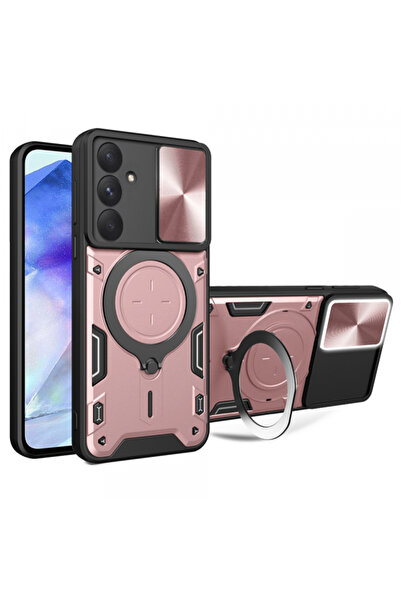Samsung Θήκη για Galaxy A55 5G A556, Techsuit, CamGuard Pro, Ροζ Χρυσό