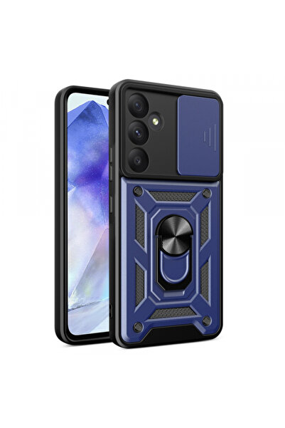 Samsung Husa pentru Galaxy A55 5G A556, Techsuit, CamShield, Albastra