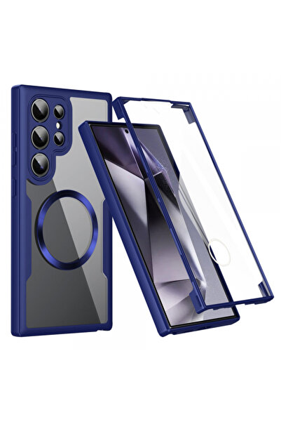Samsung Θήκη MagSafe για Galaxy S24 Ultra S928, Techsuit, ColorVerse 360, Μπλε