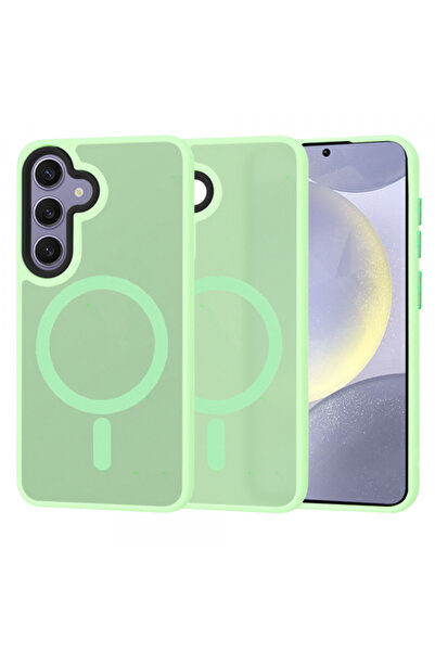 Samsung Husa MagSafe pentru Galaxy S24+ S926, Techsuit, HaloFrost, Verde Deschis