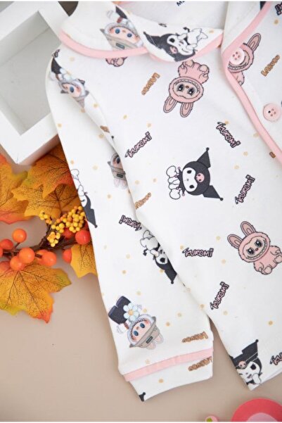 asiltr Girl's Labubu-Kromi Pajama Set (2-5 Years)