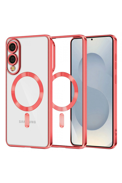 Samsung MagSafe Case for Galaxy S25 Edge S937, Techsuit, Luxury Crystal, Rosie