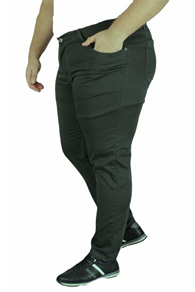 MocGrande Big Size Classic 5 Pocket Trousers Venice 11916 Haki