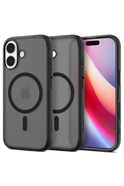 Apple Husa MagSafe pentru iPhone 17, Spigen, Ultra Hybrid, Neagra Satinata