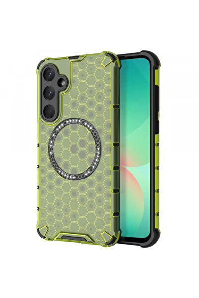 Samsung Husa MagSafe pentru Galaxy A26 A266, Techsuit, HoneyComb Shield, Verde