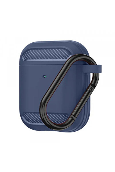 Apple Husa Techsuit Carbon pentru AirPods Gen 2 / Gen 1, Albastra