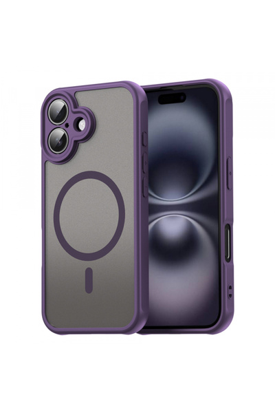 Apple Husa MagSafe pentru iPhone 16 Plus, Techsuit, HaloFrost II, Mov