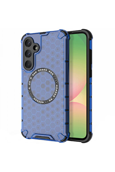 Samsung Калъф MagSafe за Galaxy A56 A566, Techsuit, HoneyComb Shield, Син