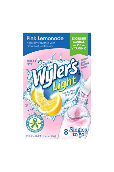 Wylers Light عصير وايلر خالي من السكر نكهة الليمون الوردي