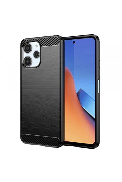 Xiaomi Husa pentru Redmi 12 5G / 12, Techsuit, Carbon, Neagra