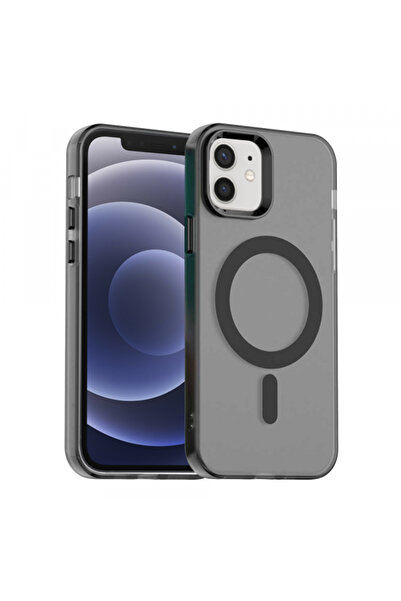 Apple Husa MagSafe pentru iPhone 12 / 12 Pro, Techsuit, CandyCase, Neagra