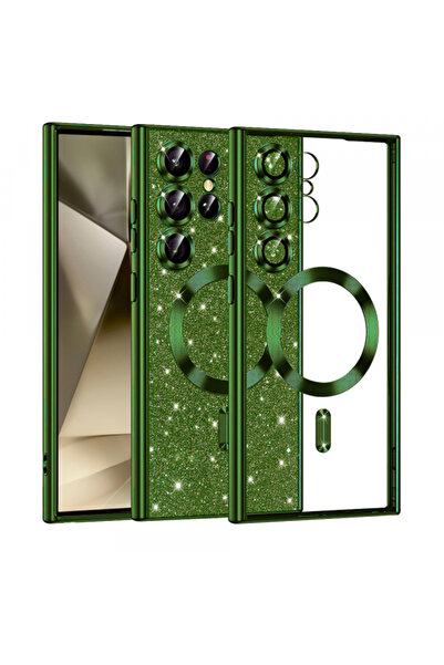 Samsung Θήκη MagSafe για Galaxy S24 Ultra S928, Techsuit, Πολυτελές Γκλίτερ, ...