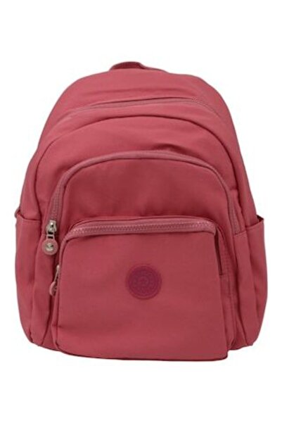 OEM Women's backpack N65 - Dusty Pink (textile, adjustable straps)