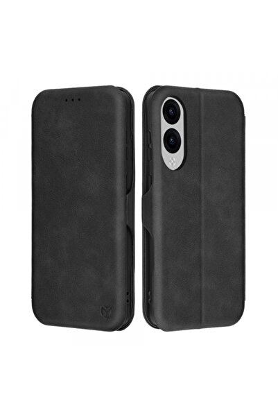 Samsung Θήκη για Galaxy S25 Edge S937, Techsuit, Safe Πορτοφόλι Plus, Μαύρη