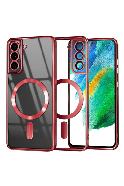 Samsung MagSafe Case for Galaxy S21 FE 5G G990, Techsuit, Luxury Crystal, Rosie