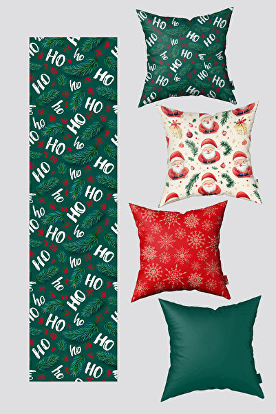 EsnafAli Ramuri de pin și fulgi de zăpadă cu tematică de Crăciun 4 huse de pe...