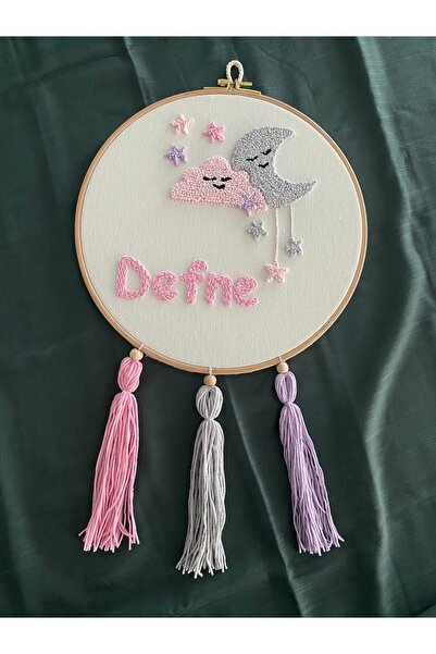 Glow Bebek kapı süsü,punch nakışlı,hastane kapı süsü, 27 CM Hediyelik ürün